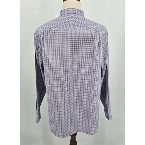 Charles Tyrwhitt Weekend Non Iron Classic Fit Pastel Plaid Shirt Men's XXL - Picture 3 of 6